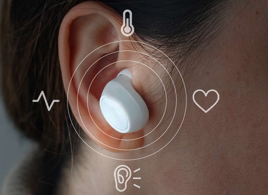 Słuchawki z możliwością pomiaru parametrów zdrowia określane są w języku angielskim jako "hearables"