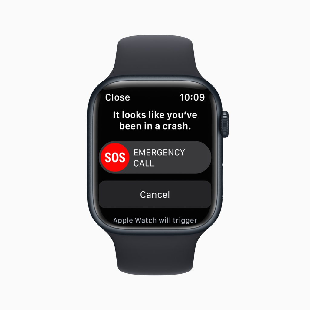 Funkcja wykrywania wypadków w Apple Watch