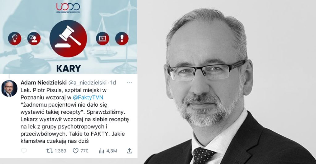 Za ten wpis na Twitterze (X) byłego Ministra Zdrowia, obecne Ministerstwo Zdrowia zapłaci 100 tys. zł. kary.