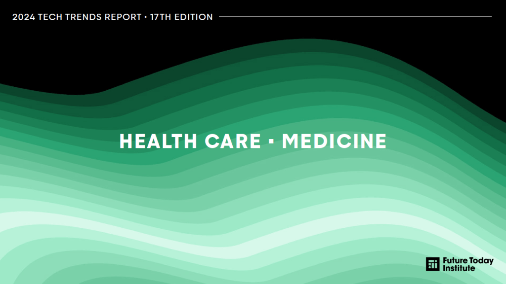 Raport Future Today Institute na temat trendów technologicznych w ochronie zdrowia i medycynie