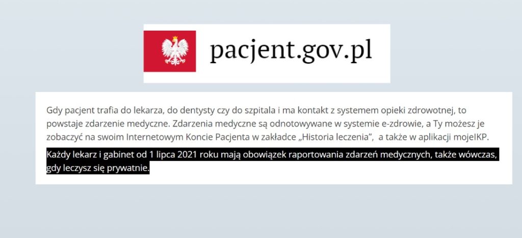 Informacja o EDM na stronie Ministerstwa Zdrowia. 3 lata od obowiązywania EDM, EDM pozostaje nieobowiązkowa