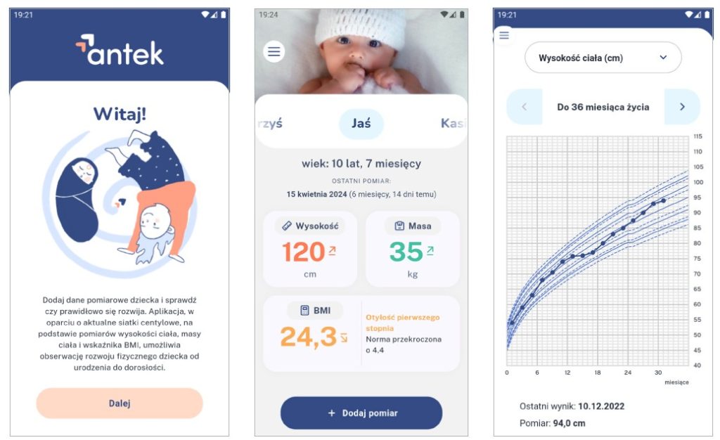 Aplikacja mobilna "Antek" pozwala upewnić się, że dziecko rozwija się prawidłowo