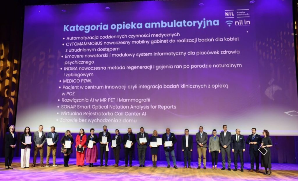 Laureaci i wyróżnieniu w III edycji konkursu NIL IN na wdrożenie innowacji w opiece zdrowotnej