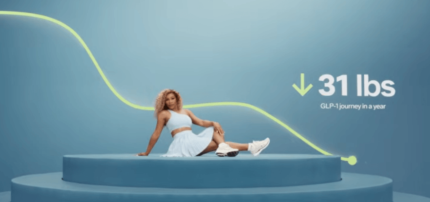 Serena Williams w reklamie leków z grupy GLP-1