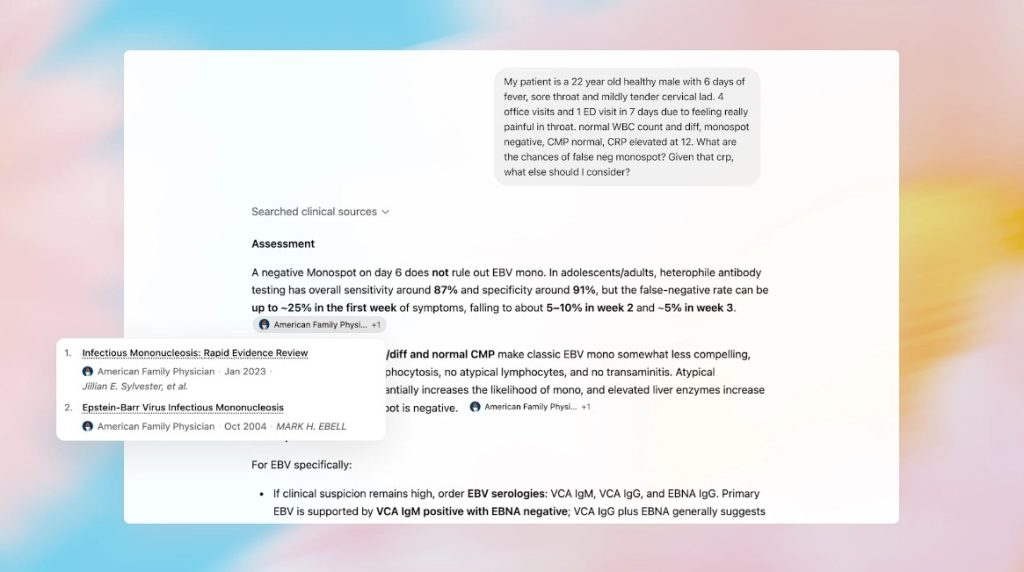 ChatGPT podaje źródła medyczna, gdy odpowiada na zapytania o diagnozę