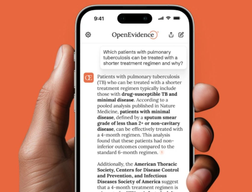 Aplikacja OpenEvidence daje oparte na dowodach naukowych odpowiedzi na pytania medyczne.