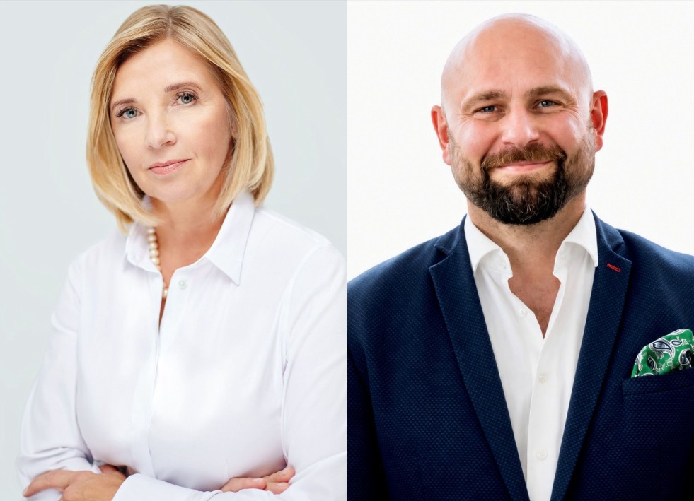 Dr n. med. Alicja Karney, Dyrektor Instytutu, oraz Radosław Nowak, Kierownikiem Działu Wdrożeń w Centrum Innowacji i Sztucznej Inteligencji